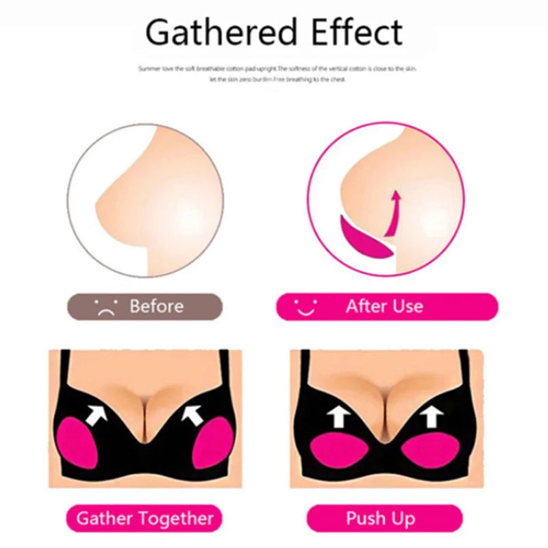 Enhance Your Curves with Invisible Push-Up Bra Pads – Strapless, Backless, and Perfect for Any Occasion